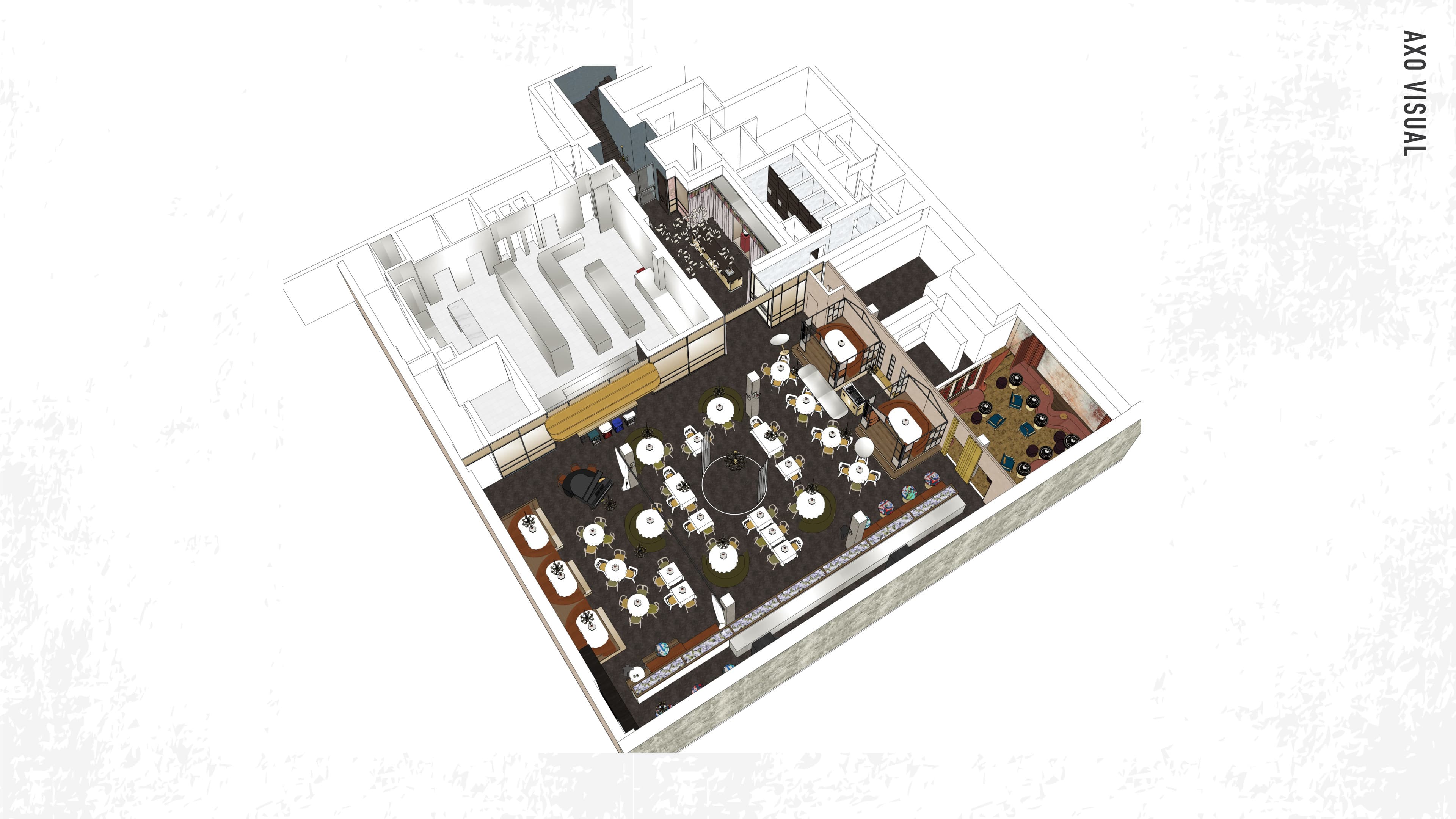 AJ Records axonometric render