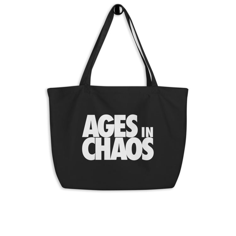 AGES IN CHAOS by JANIAK - Large organic tote bag