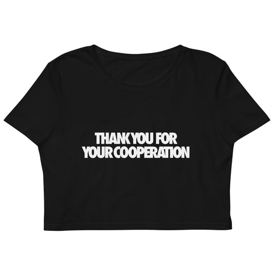 THANK YOU by JANIAK - Organic Crop Top